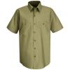 Wrinkle-Resistant Short Sleeved Cotton Work Shirt - SC40
